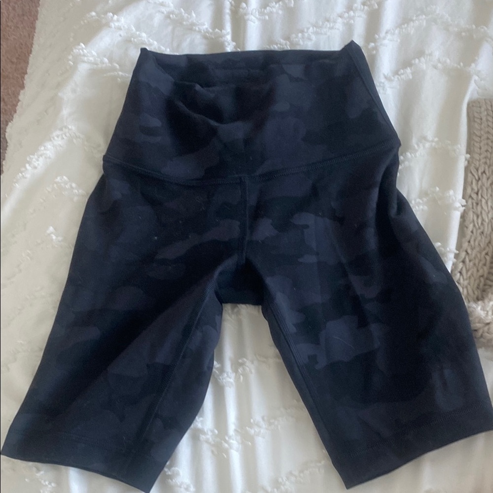 Lululemon Athletica Black Bike Shorts High-Waisted Performance